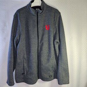 Ogio Gray Full-Zip Jacket With Red U Logo 2X-Large